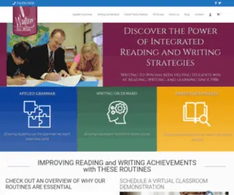 Writingtowin.com(Writing to Win Integrated Reading and Writing Strategies) Screenshot