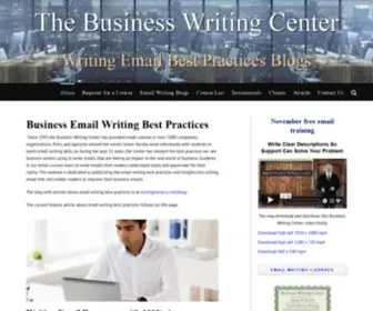 Writingtrainers.com(Email Writing Training Blogs and Email Writing Course Guidelines) Screenshot