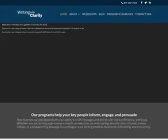 Writingwithclarity.com(Writing with Clarity) Screenshot