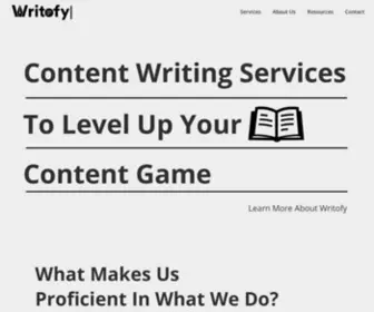 Writofy.com(Content Writers) Screenshot