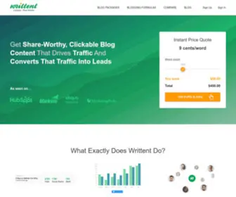 Writtent.com(Blog & Content Writing Services) Screenshot