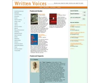 Writtenvoices.com(Written Voices) Screenshot