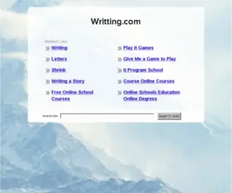 Writting.com(The Leading Writing Site on the Net) Screenshot