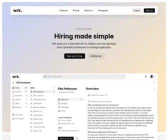 WRKHQ.com(Hiring made simple) Screenshot