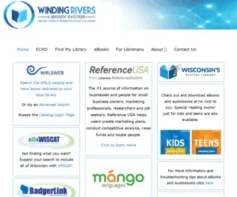 WRLsweb.org(Winding Rivers Library System) Screenshot