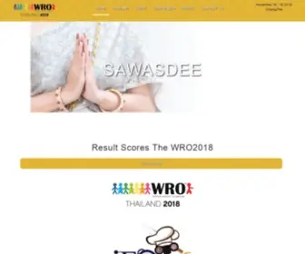 Wro2018.org(WRO2018 Thailand) Screenshot