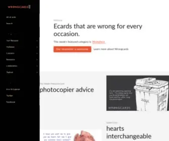 Wrongcards.com(Funny ecards) Screenshot