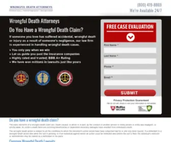 Wrongfuldeathlawyer.co(Wrongfuldeathlawyer) Screenshot