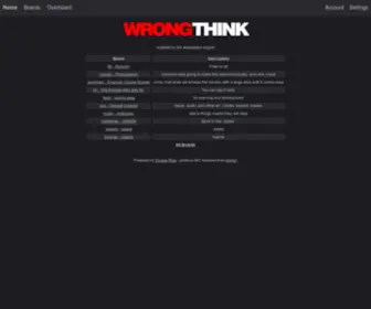 Wrongthink.net(Wrongthink) Screenshot