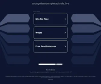 Wrongwhencompletedivide.live(Wrongwhencompletedivide live) Screenshot