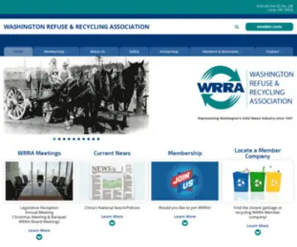 Wrra.org(Our ASSOCIATION of solid waste companies and professionals in Washington State) Screenshot