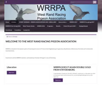 WRrpa.co.za(The West Rand Racing Pigeons Association Next event) Screenshot