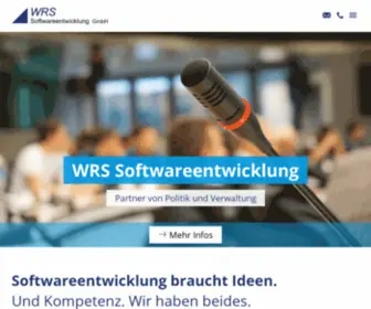 WRS-Hamm.de(Softwareentwicklung für Politik und Verwaltung) Screenshot