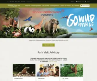 WRS.com.sg(Wildlife Reserves Singapore) Screenshot