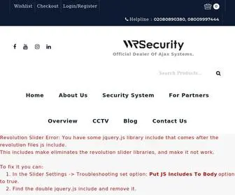 Wrsecurity.co.uk(Ajax Security System) Screenshot