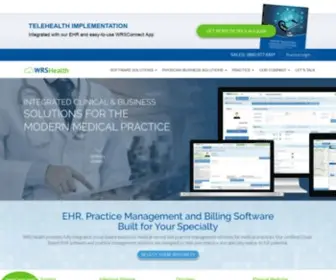 WRshealth.com(Cloud-Based EHR Software And Practice Management System) Screenshot