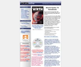 WRTH.com(The online resource of the World Radio TV Handbook) Screenshot