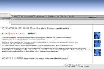 Wrubel-Spedition.de(Internationale Spedition) Screenshot