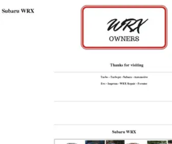 Wrxownersclub.com.au(Wrxownersclub) Screenshot