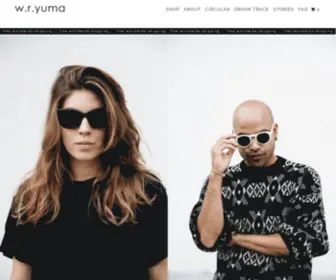 Wryuma.com(Future-proof sunglasses) Screenshot