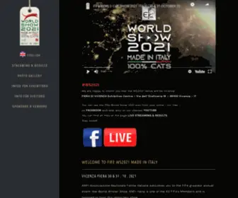 WS2020.it(FIFe WORLD CAT SHOW 2021 ITALY) Screenshot