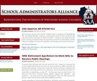 Wsaa.org(Wisconsin School Administrators Alliance) Screenshot