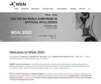 Wsai.org(WSAI 2020) Screenshot