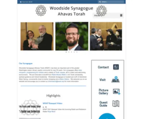 Wsat.org(Woodside Synagogue) Screenshot