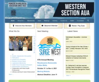 Wsaua.org(Pioneers in Urological Innovation) Screenshot