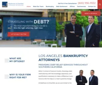 Wsbankruptcyattorneys.com(Los Angeles Bankruptcy Lawyers) Screenshot
