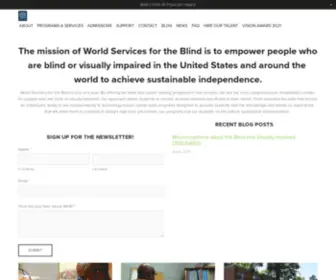 WSblind.org(World Services for the Blind) Screenshot