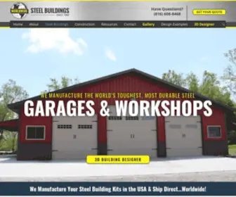 WSBshop.com(Metal Garage Kits) Screenshot