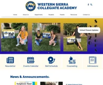 Wscacademy.org(Western Sierra Collegiate Academy) Screenshot