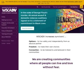 Wscadv.org(Washington State Coalition Against Domestic Violence (WSCADV)) Screenshot