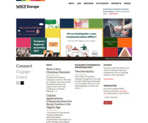 WSCF-Europe.org(Home) Screenshot