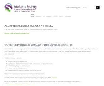 WSCLC.org.au(Serving the community of Western Sydney) Screenshot