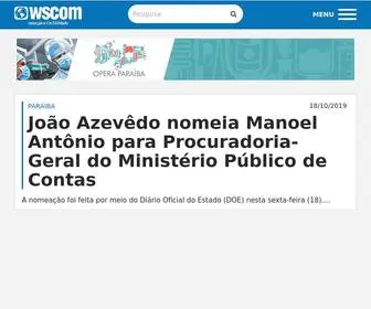 Wscom.com.br(O Portal de Notícias da Paraíba) Screenshot