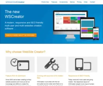 WScreator.com(Website) Screenshot