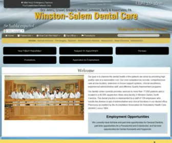 Wsdentalcare.com(Winston-Salem Dental Care Dentist's Office in Winston-Salem) Screenshot