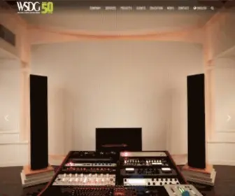 WSDG.com(Architectural Acoustic Consulting & media systems engineering) Screenshot