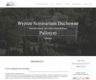 WSdsac.pl(Wyższe Seminarium Duchowne Stowarzyszenia Apostolstwa Katolickiego Pallotyni) Screenshot
