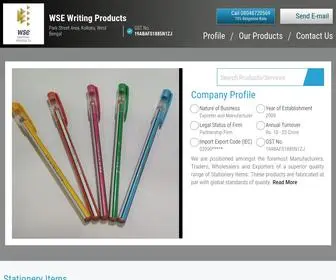 Wseballpen.com(WSE Writing Products) Screenshot