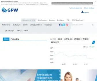 Wse.com.pl(GPW Main Market) Screenshot