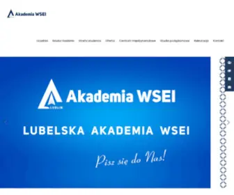 Wsei.lublin.pl(Szkoła wyższa) Screenshot