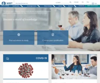 Wsetglobal.com(Wine & Spirit Education Trust) Screenshot