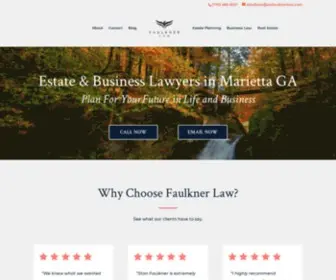 Wsfaulknerlaw.com(Estate & Business Lawyers in Marietta GA) Screenshot