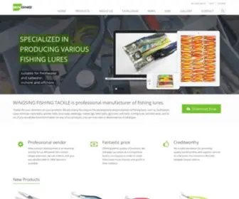 Wsfishing.com(Wingsing fishing lures factory) Screenshot