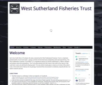 WSFT.org.uk(West Sutherland Fisheries Trust) Screenshot