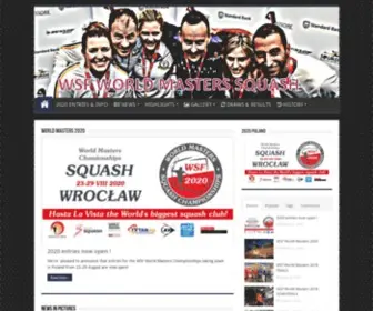 WSfworldmasters.com(Official site for the WSF World Masters Squash Championships) Screenshot