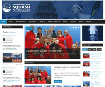 WSfworldteams.com(Men's World Team Squash Championships) Screenshot